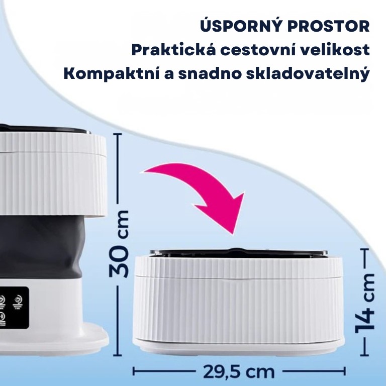 CLEANmaxx Skladacia mini práčka 15056 (7)